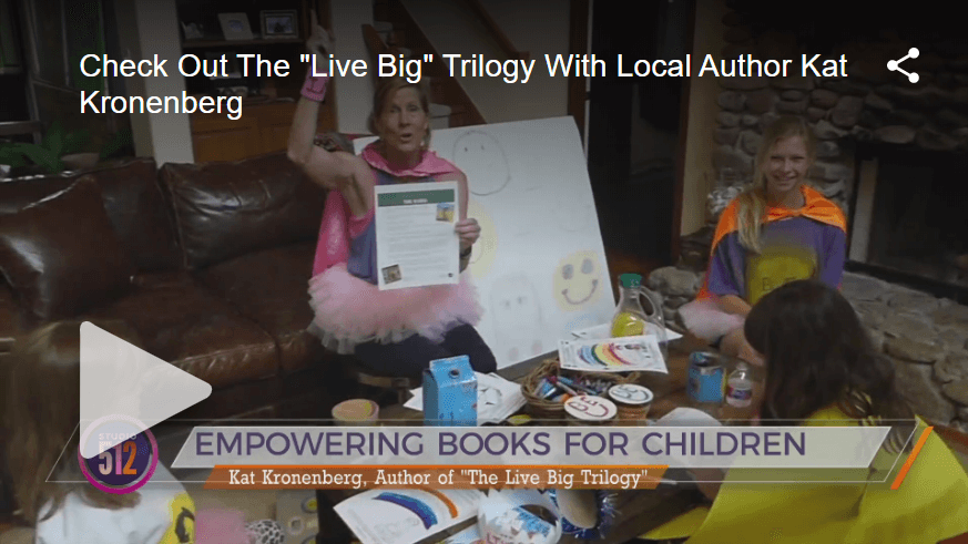Children's Book author Kat Kronenberg on KXAN, Austin - April 2020